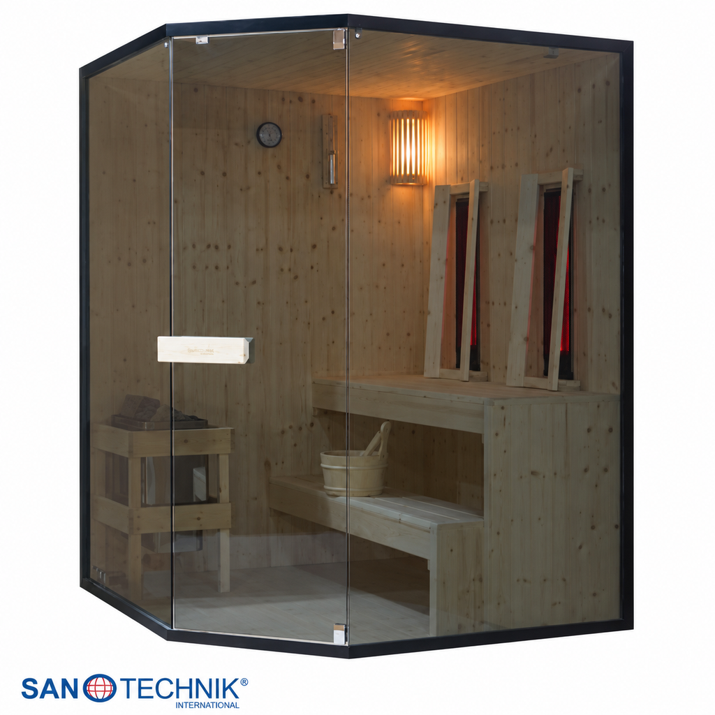 Combi Sauna - GLACIER XL - Finse sauna met Full Spectrum infraroodstralers