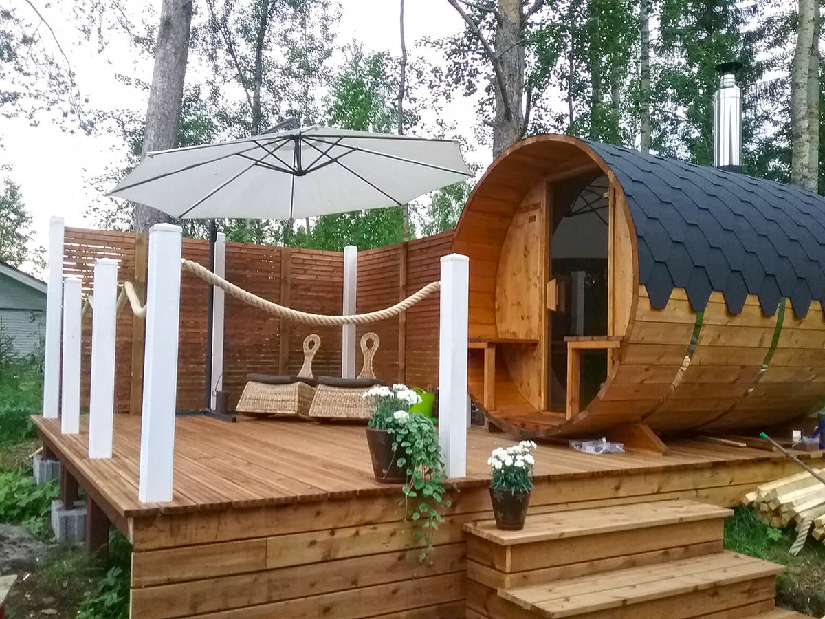 Jalora Lounge 240 Barrel Sauna - Stel zelf samen