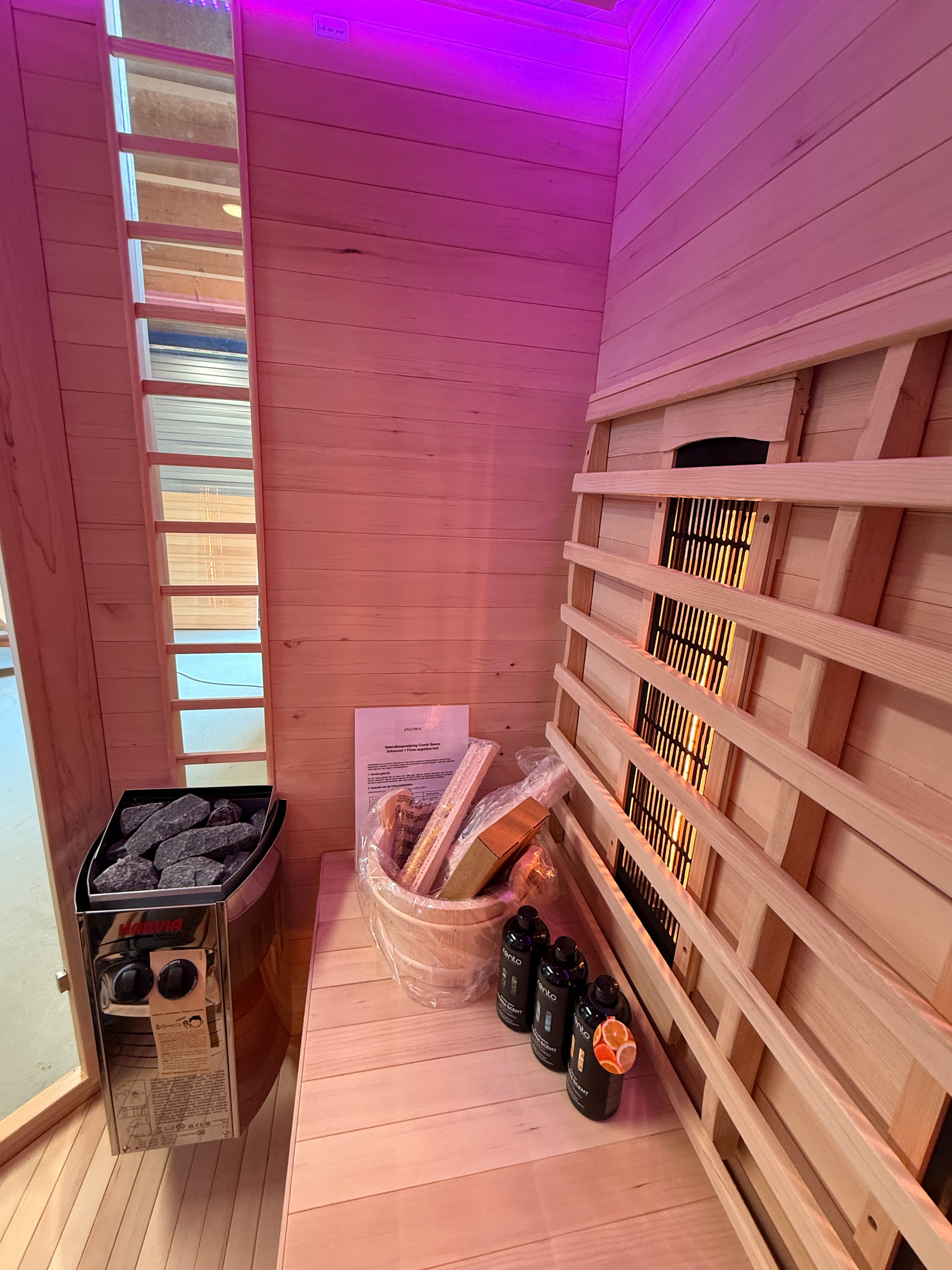Combi sauna - Infrarood + Finse sauna