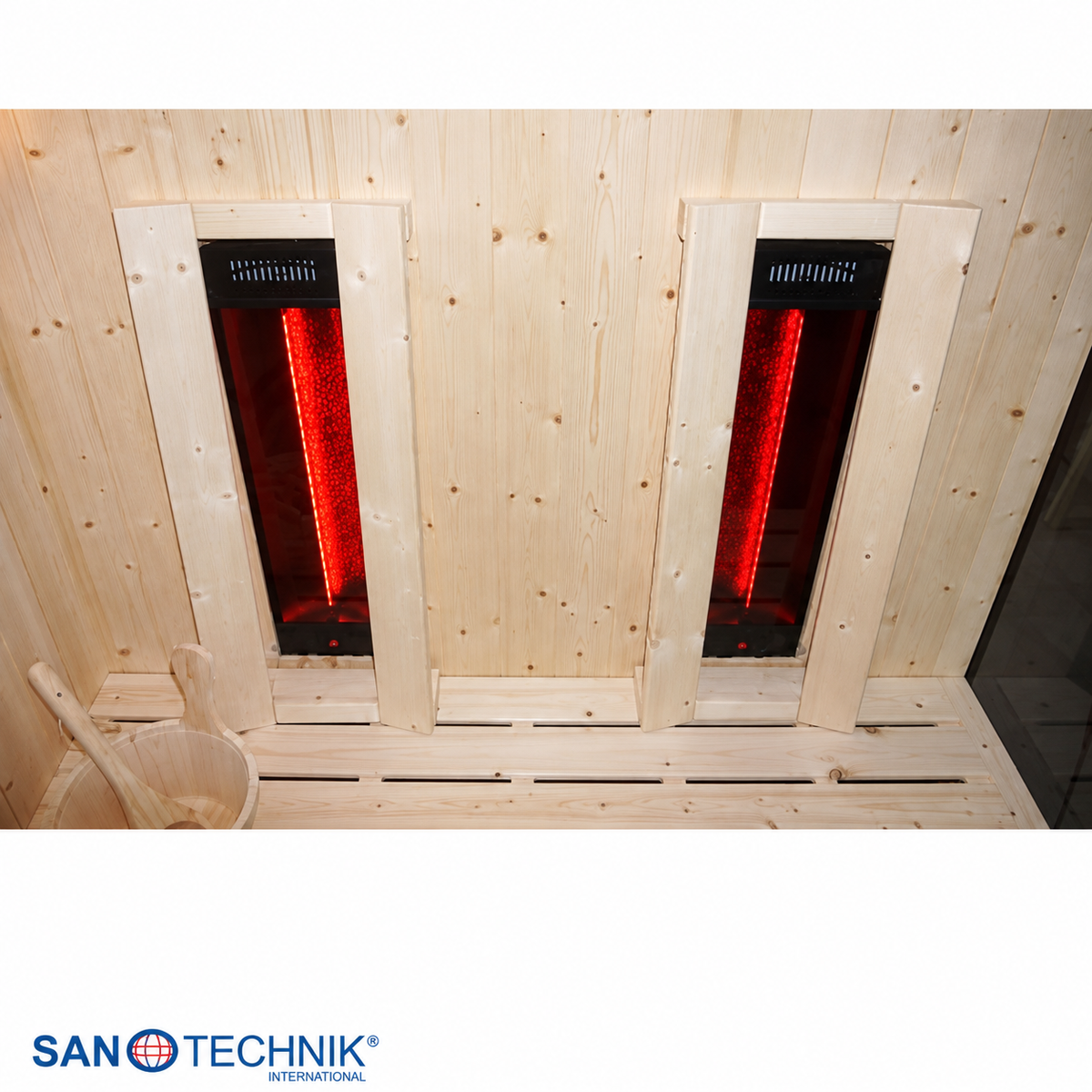 Combi Sauna - GLACIER L - Finse sauna met Full Spectrum infraroodstralers
