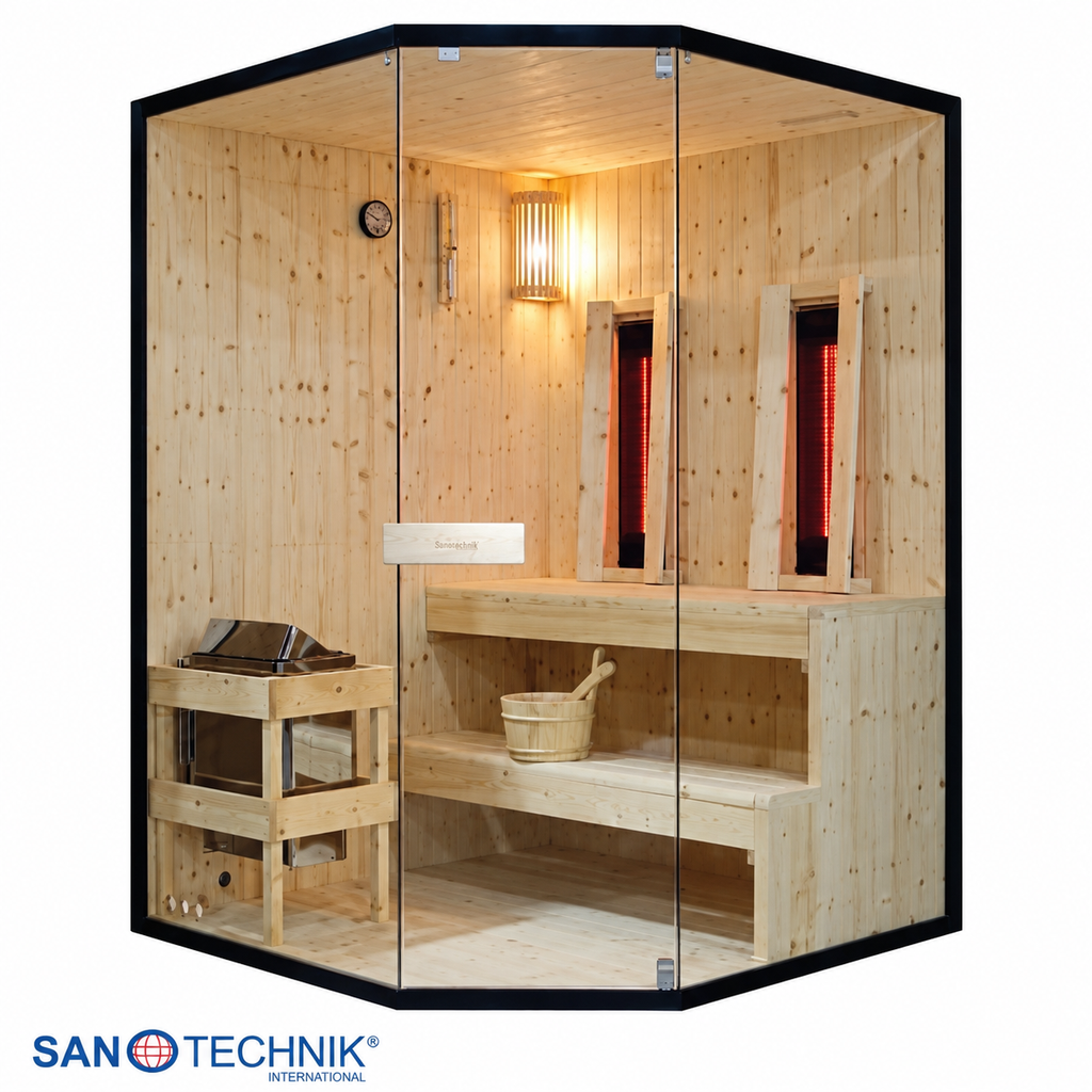 Combi Sauna - GLACIER XL - Finse sauna met Full Spectrum infraroodstralers