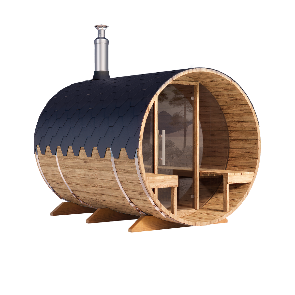 Jalora Lounge 280 Barrel Sauna - Stel zelf samen