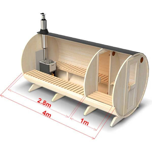 Barrel Sauna - Jalora Suite 400 | Met Kleedruimte