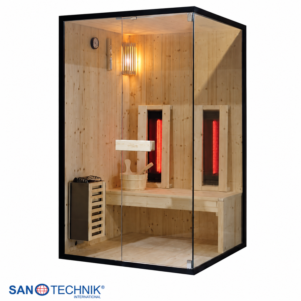Combi Sauna - GLACIER M - Finse sauna met Full Spectrum infraroodstralers
