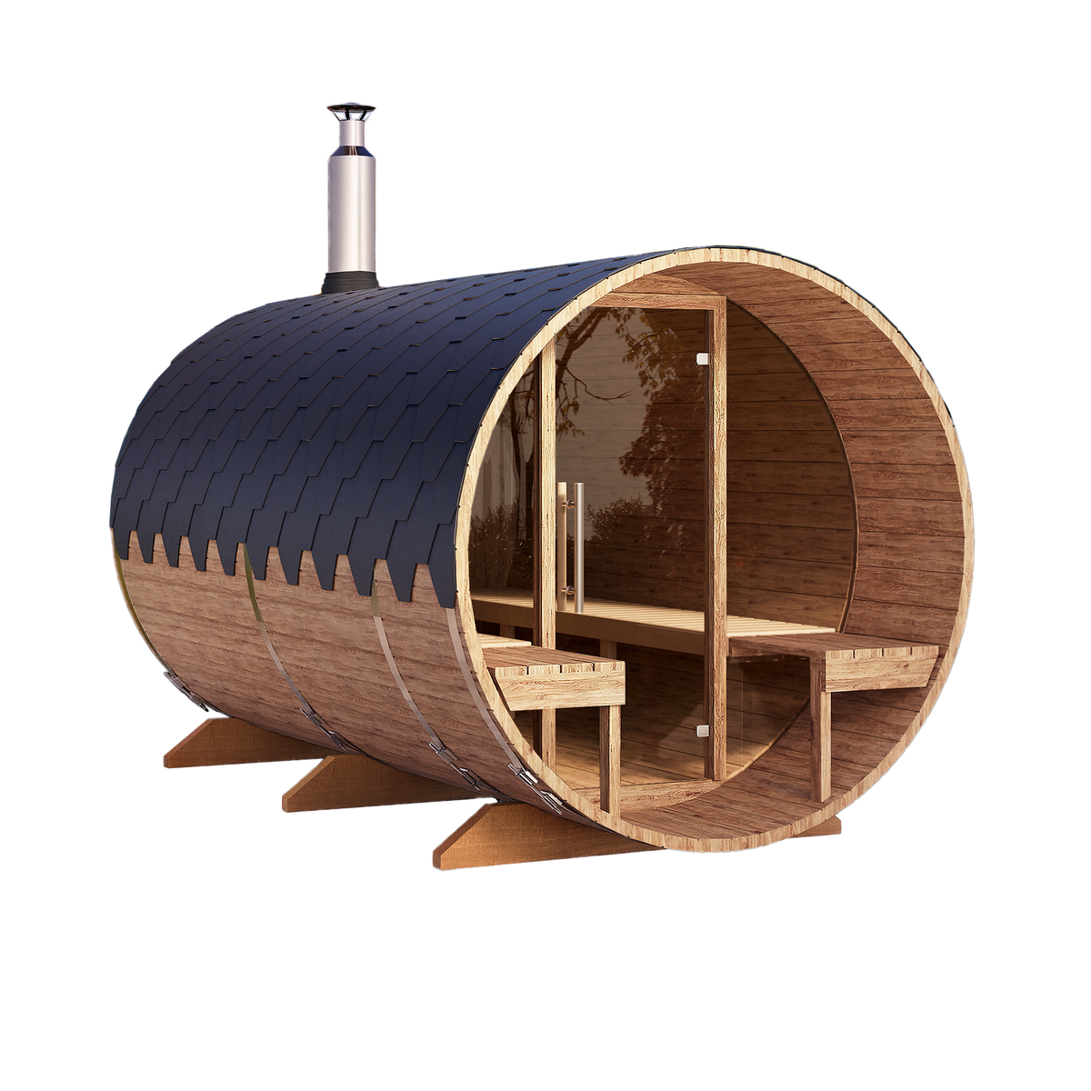 Jalora Lounge 360 Barrel Sauna - Stel zelf samen