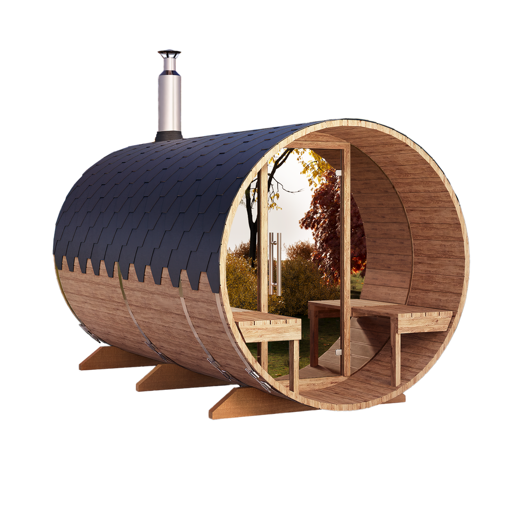 Jalora Lounge 360 Barrel Sauna - Stel zelf samen
