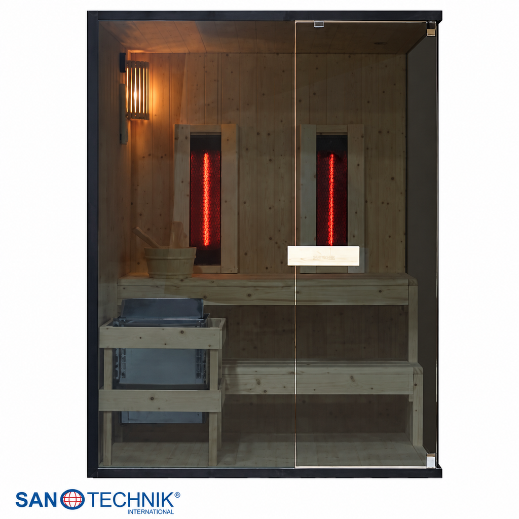 Combi Sauna - GLACIER L - Finse sauna met Full Spectrum infraroodstralers
