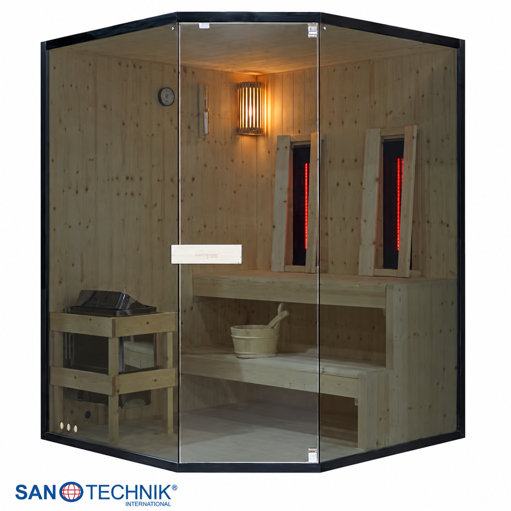 Combi Sauna - GLACIER XL - Finse sauna met Full Spectrum infraroodstralers