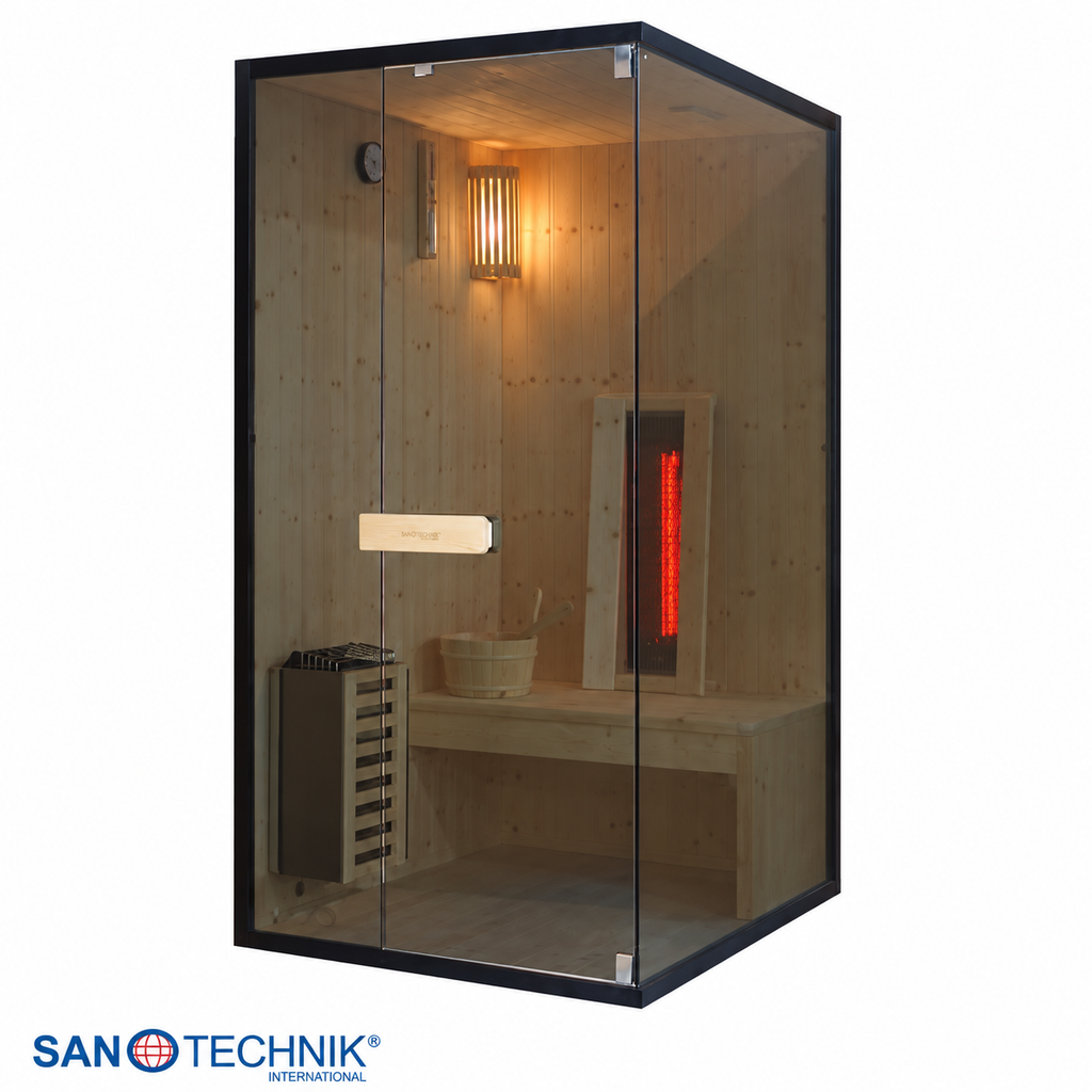 Combi Sauna - GLACIER S - Finse sauna met Full Spectrum infraroodstralers