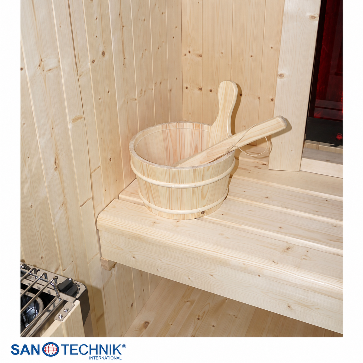 Combi Sauna - GLACIER S - Finse sauna met Full Spectrum infraroodstralers
