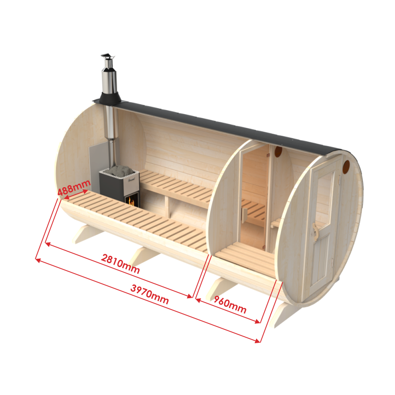 Barrel Sauna - Jalora Suite 400 | Met Kleedruimte