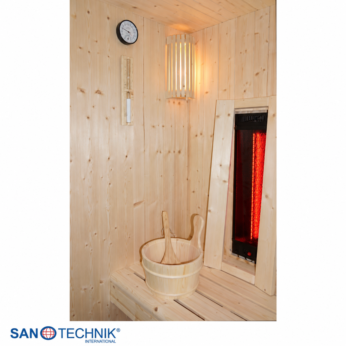 Combi Sauna - GLACIER L - Finse sauna met Full Spectrum infraroodstralers