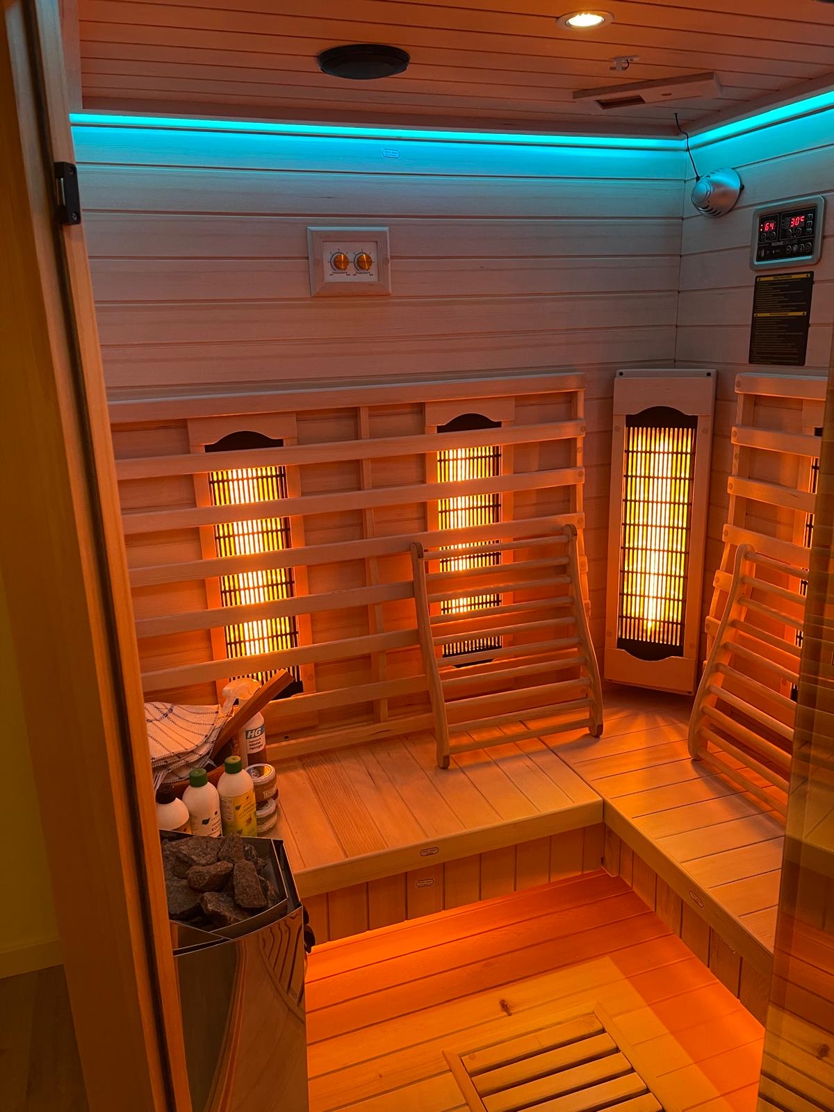 Combi Deluxe XL - Combi sauna - Infrarood + Finse sauna
