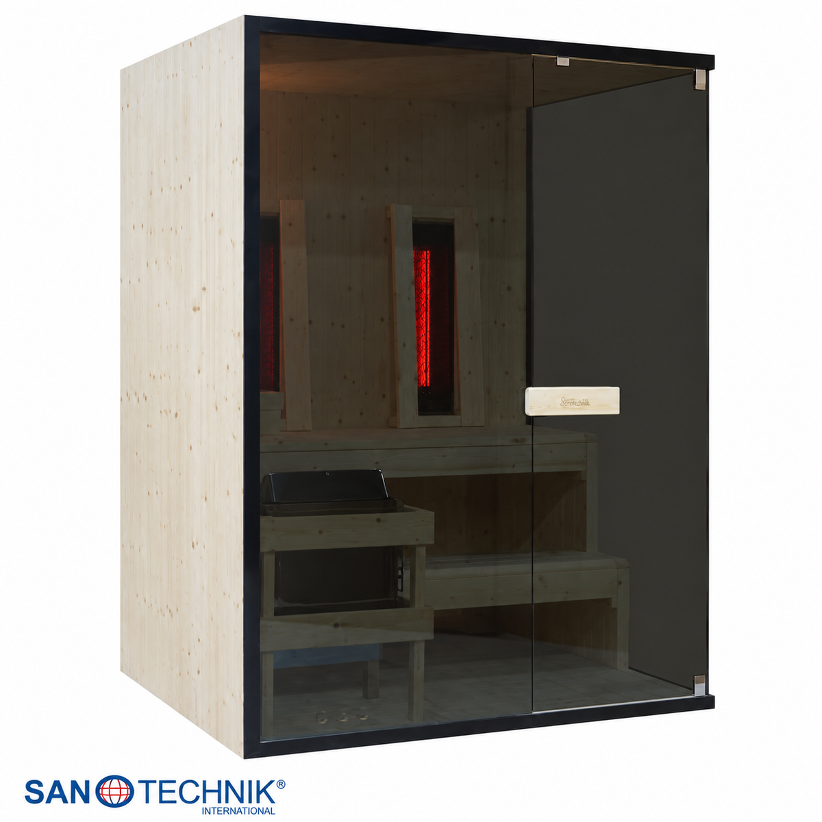 Combi Sauna - GLACIER L - Finse sauna met Full Spectrum infraroodstralers