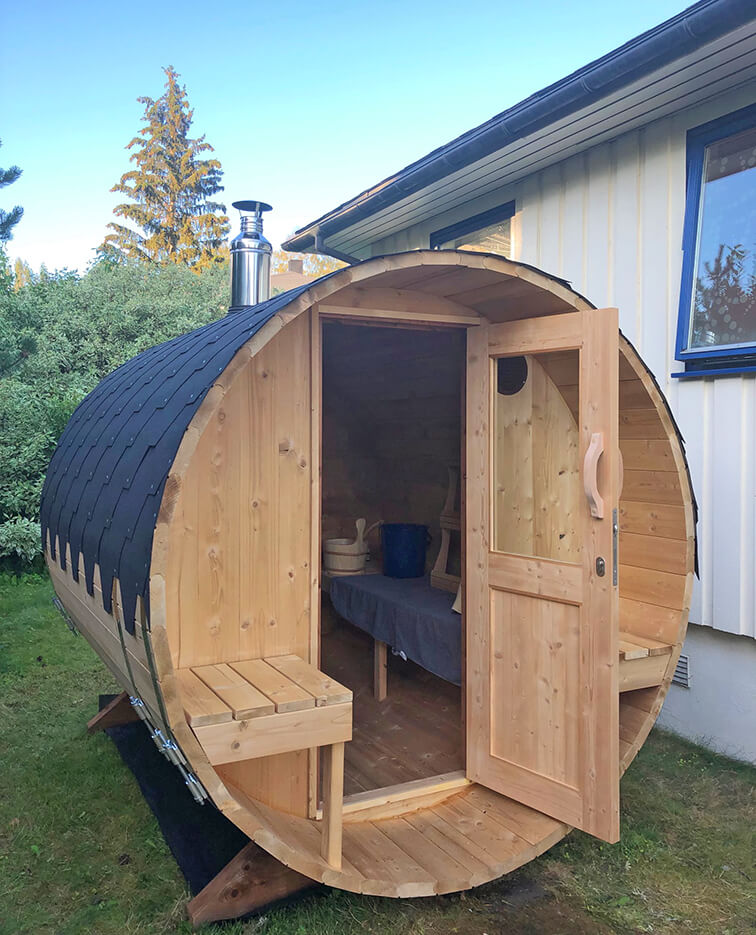 Jalora Lounge 240 Barrel Sauna - Stel zelf samen