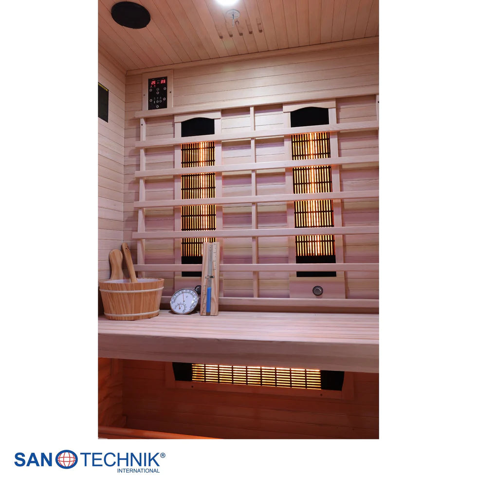 Combi Sauna - TWIN COMBI - Finse sauna met Full Spectrum infraroodstralers