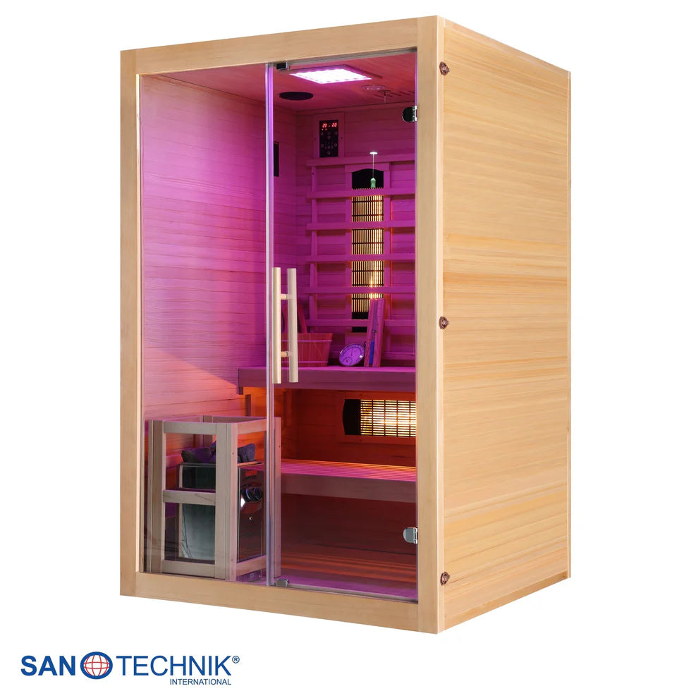 Combi Sauna - TWIN COMBI - Finse sauna met Full Spectrum infraroodstralers