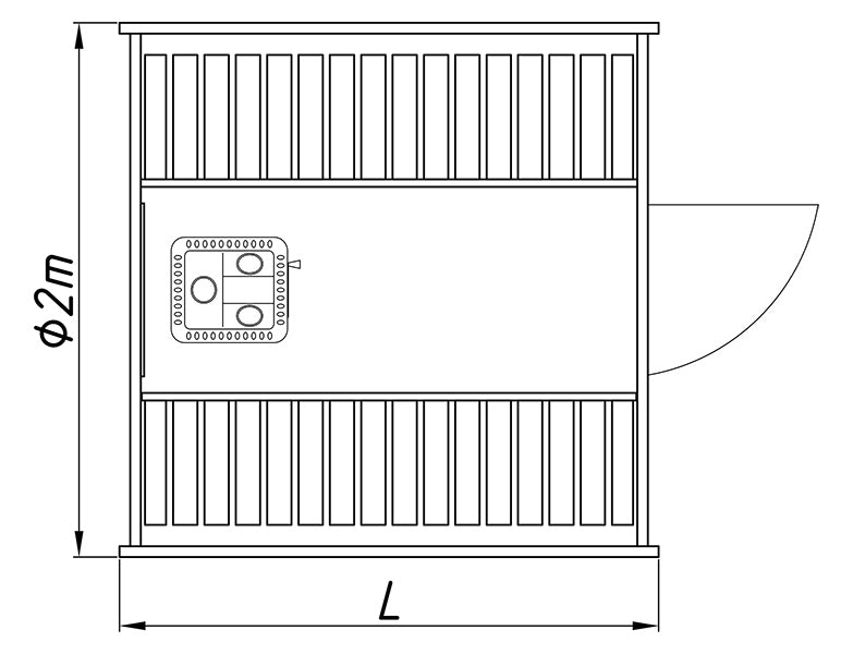 Jalora Pure 200 Barrel Sauna - Stel zelf samen