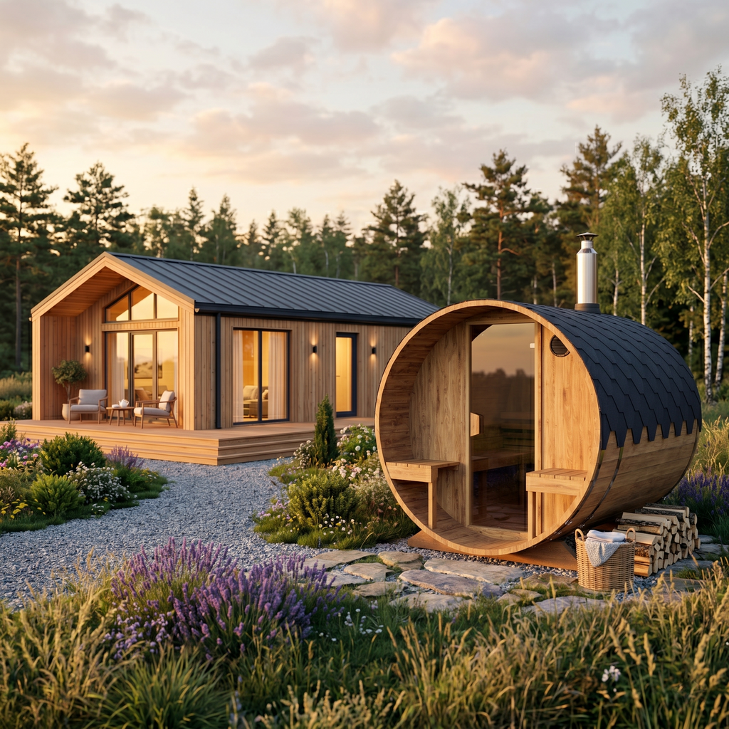 Jalora Lounge 240 Barrel Sauna - Stel zelf samen