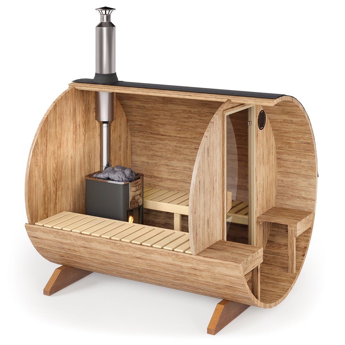 Jalora Lounge 240 Barrel Sauna - Stel zelf samen