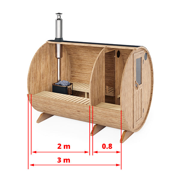 Jalora Suite 300 Barrel Sauna - Stel zelf samen