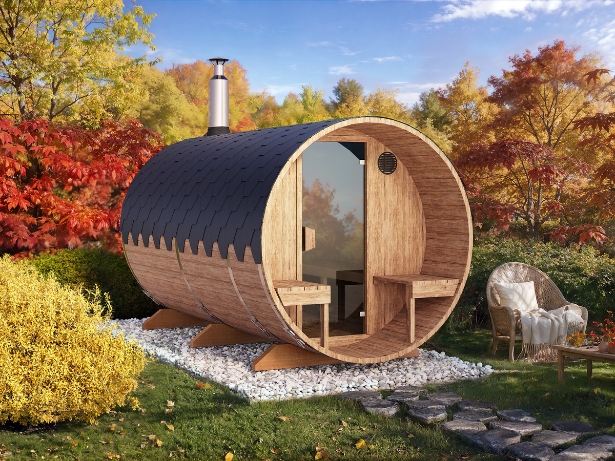 Jalora Lounge 360 Barrel Sauna - Stel zelf samen