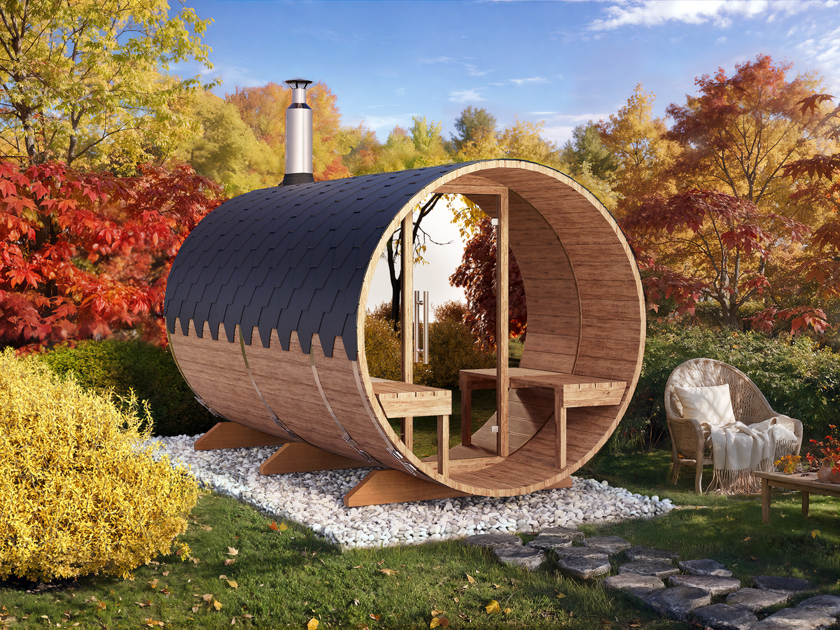 Jalora Lounge 360 Barrel Sauna - Stel zelf samen