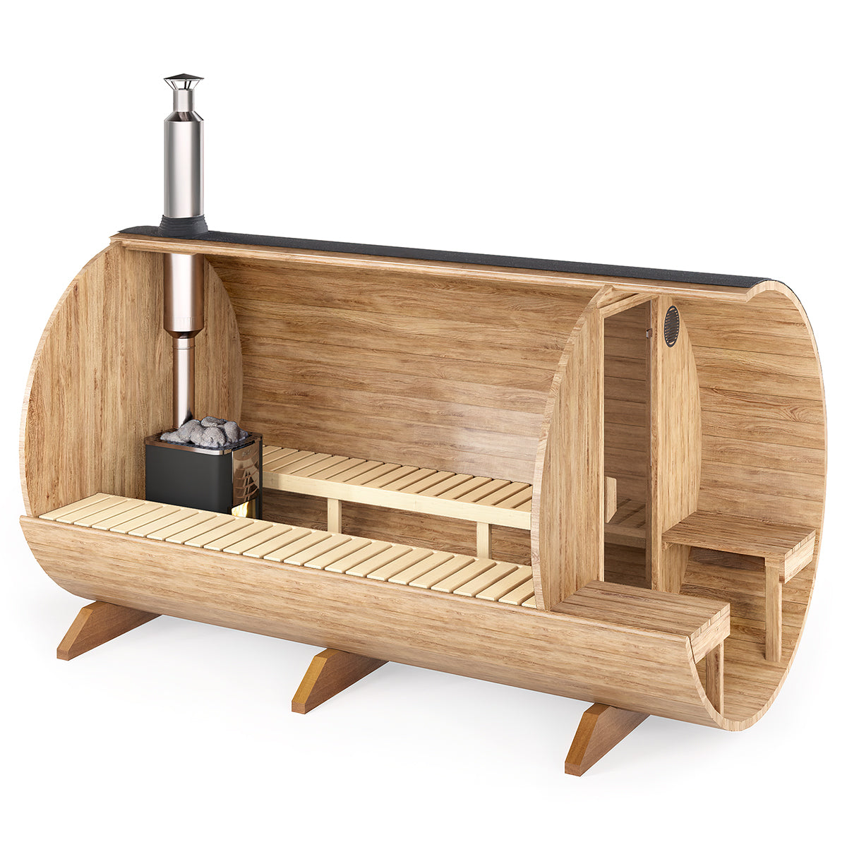 Jalora Lounge 360 Barrel Sauna - Stel zelf samen