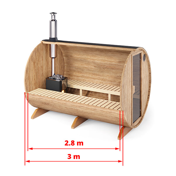 Jalora Pure 300 Barrel Sauna - Stel zelf samen