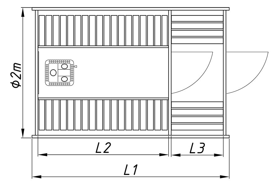 Jalora Suite 300 Barrel Sauna - Stel zelf samen