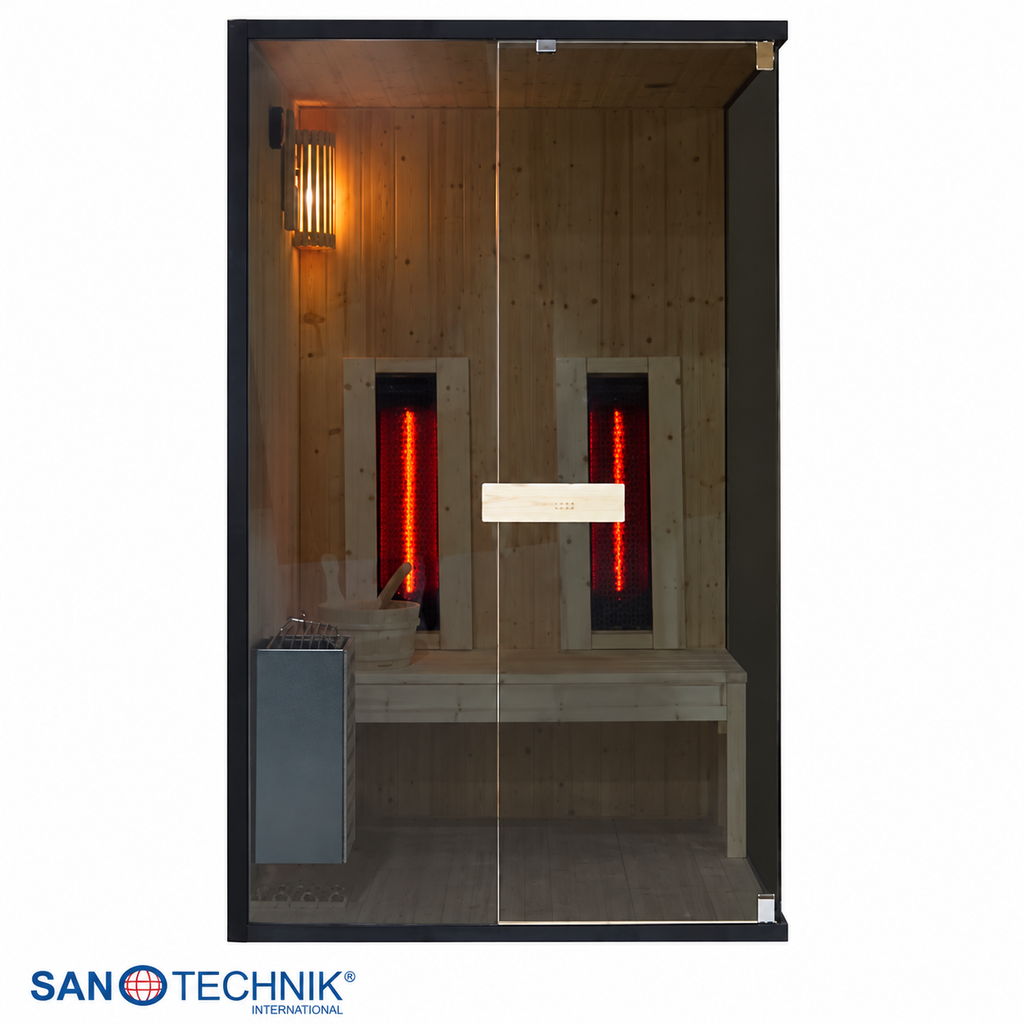Combi Sauna - GLACIER M - Finse sauna met Full Spectrum infraroodstralers