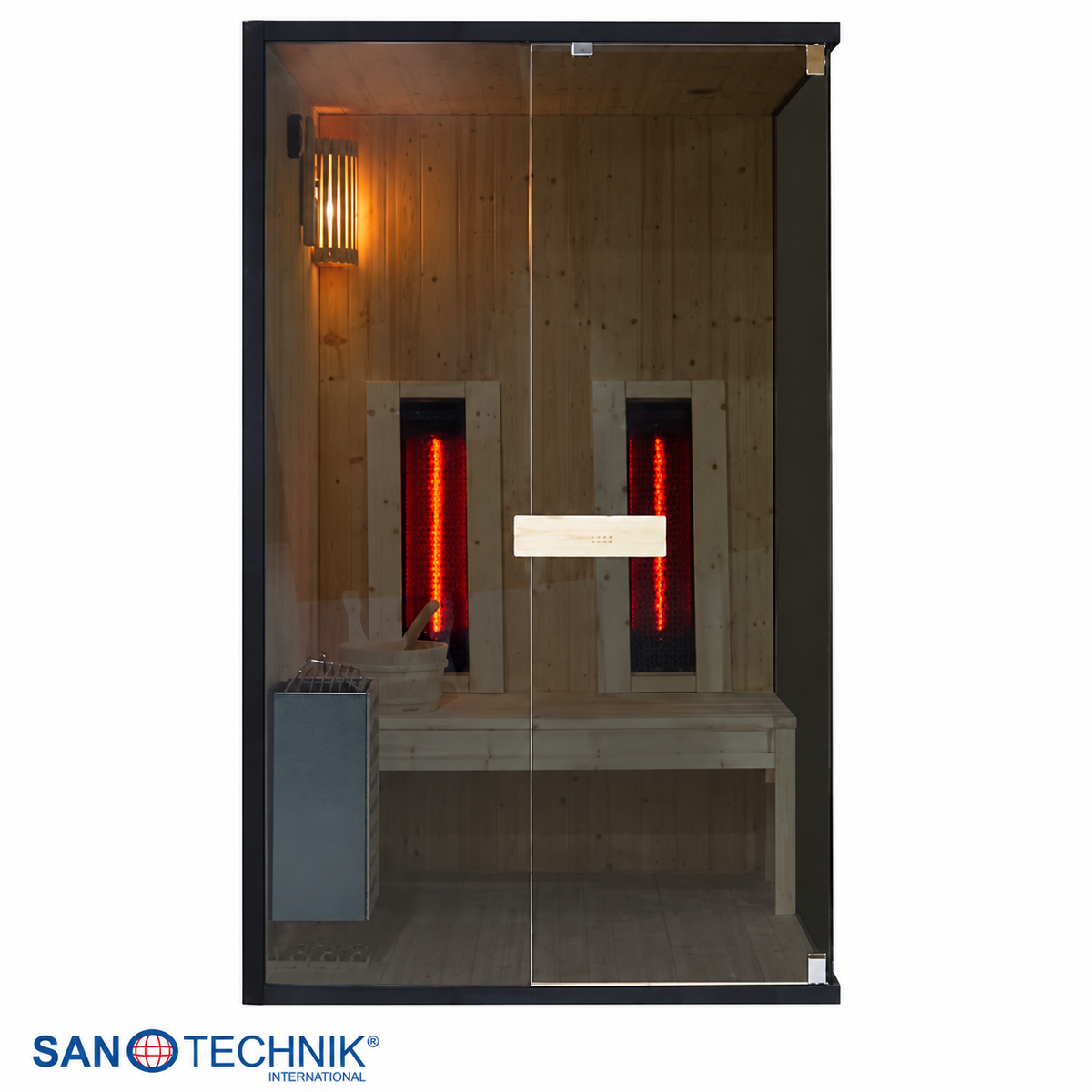 Combi Sauna - GLACIER M - Finse sauna met Full Spectrum infraroodstralers