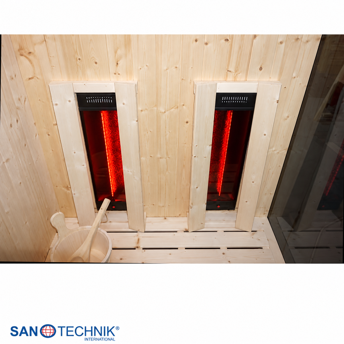 Combi Sauna - GLACIER M - Finse sauna met Full Spectrum infraroodstralers