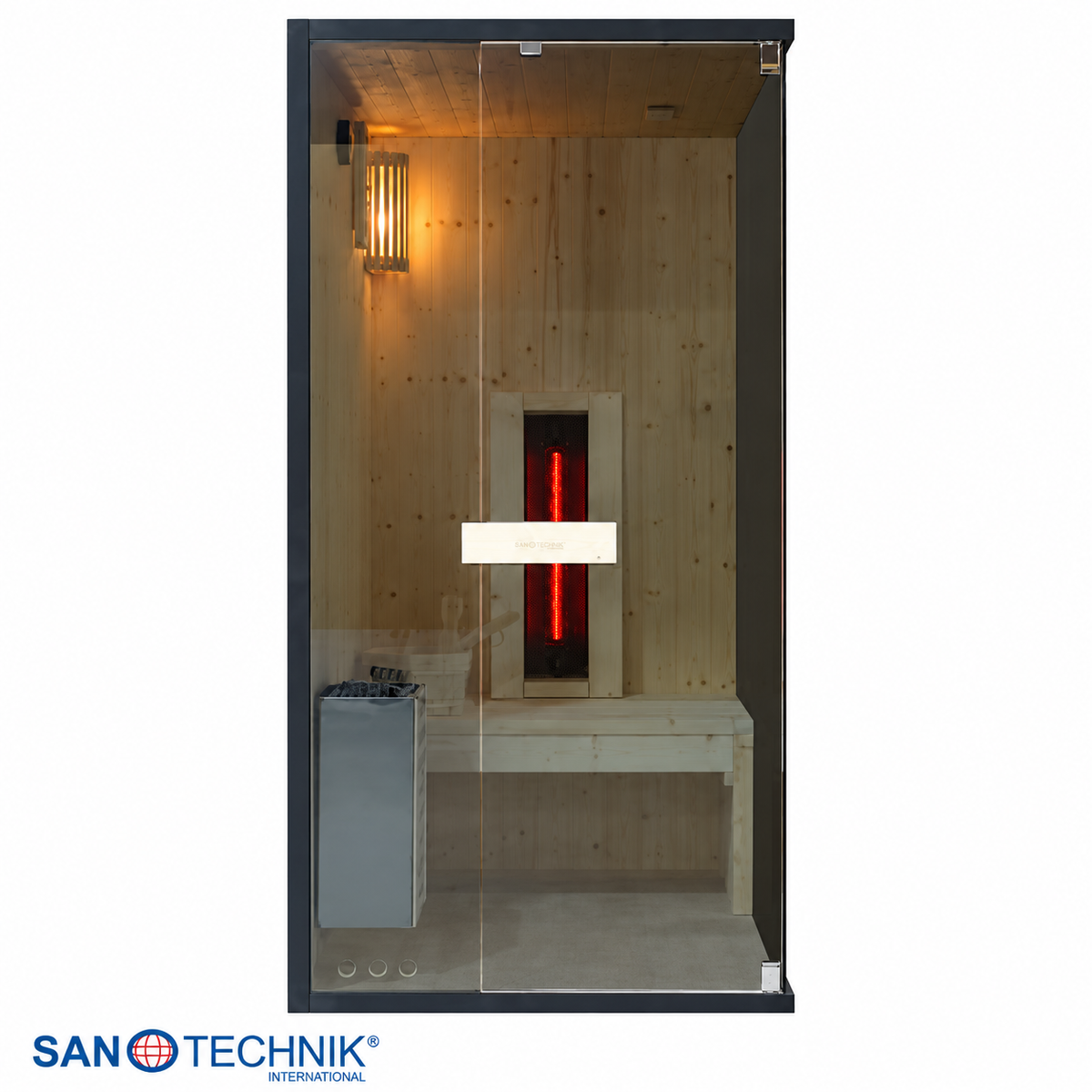 Combi Sauna - GLACIER S - Finse sauna met Full Spectrum infraroodstralers
