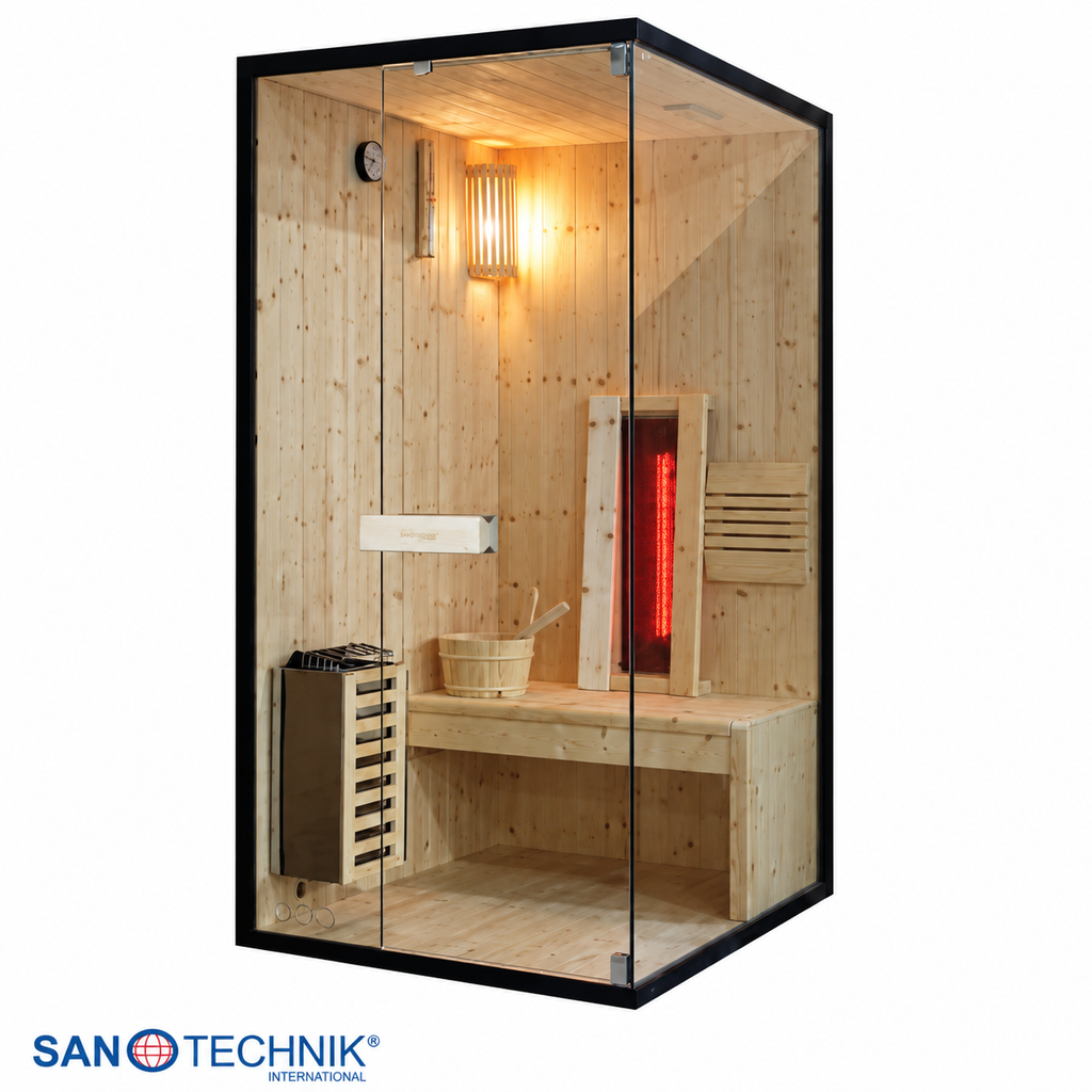 Combi Sauna - GLACIER S - Finse sauna met Full Spectrum infraroodstralers