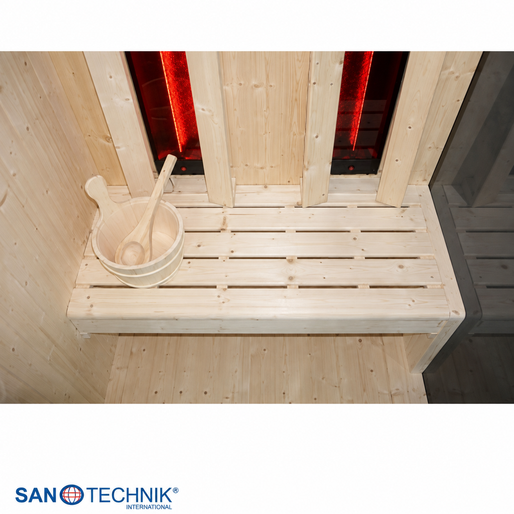 Combi Sauna - GLACIER M - Finse sauna met Full Spectrum infraroodstralers