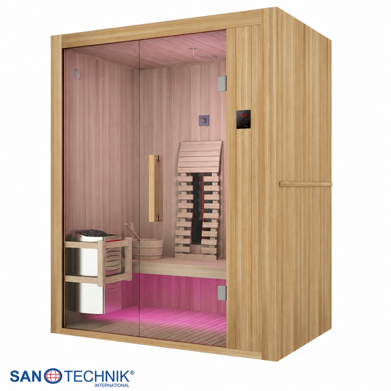 Combi Sauna - ALASKA - Finse sauna met Full Spectrum infraroodstralers