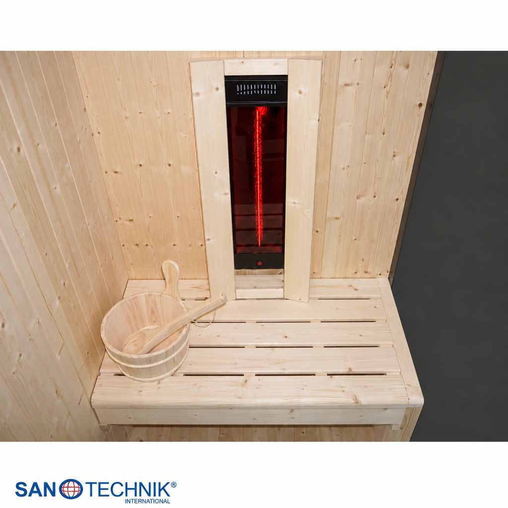Combi Sauna - GLACIER S - Finse sauna met Full Spectrum infraroodstralers