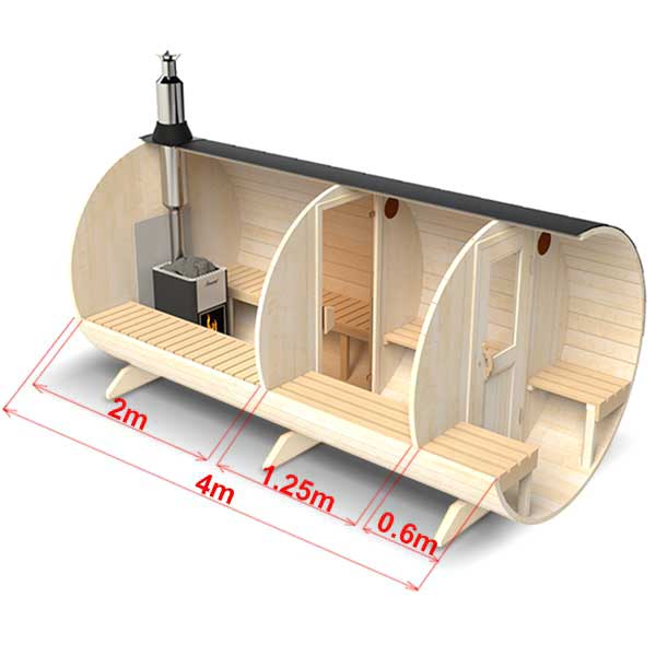 Jalora Grand 400 Barrel Sauna - Stel zelf samen