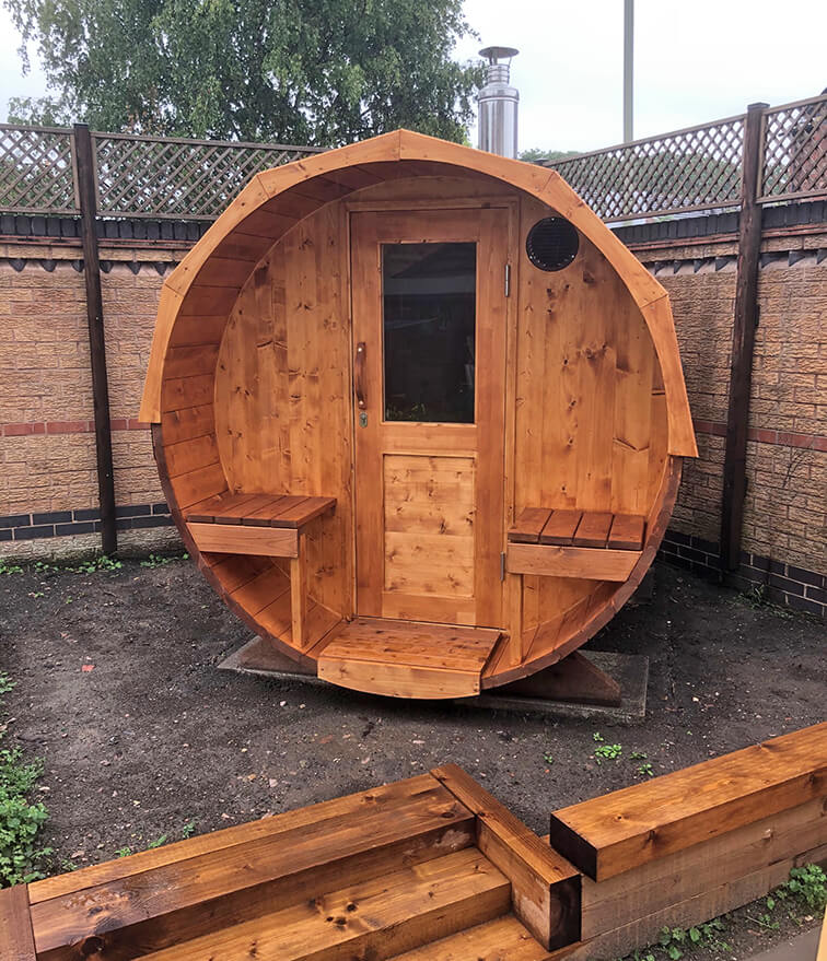 Jalora Lounge 240 Barrel Sauna - Stel zelf samen
