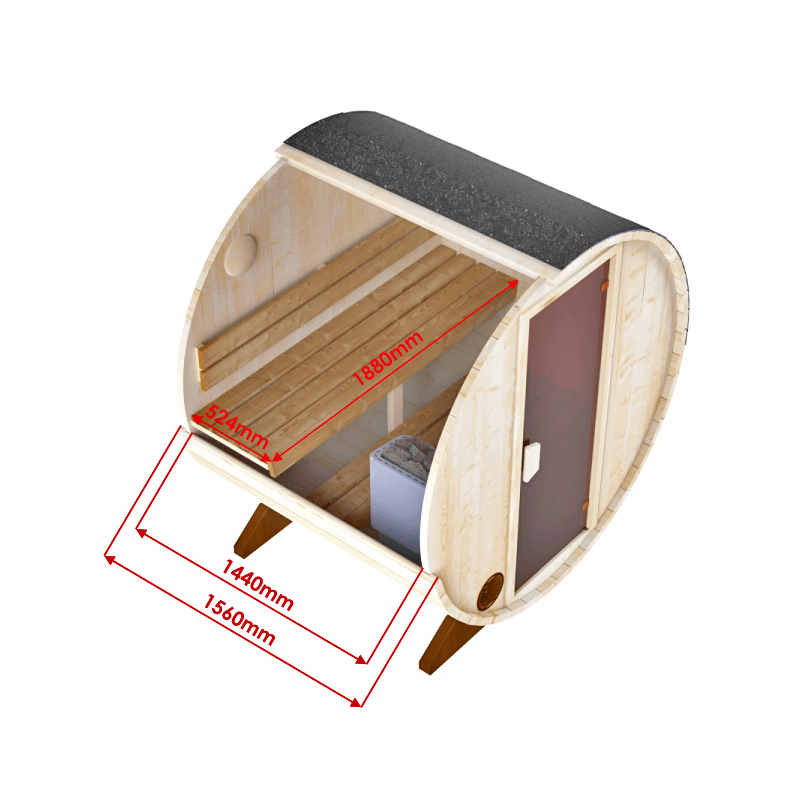 Jalora Pure 160 Barrel Sauna - Stel zelf samen